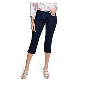 NYDJ Cool Embrace Skinny Crop with Side Slits - Rinse Rinse Reg 2